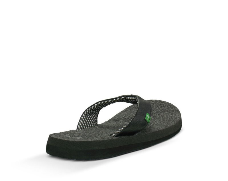 Sanuk Yoga Mat Women's Flip Flops Black | Canada 50GSO